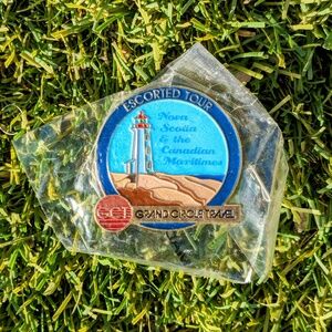 Nova Scotia & Canadian Maritimes Lighthouse Lapel Pin Grand Circle Travel NIP
